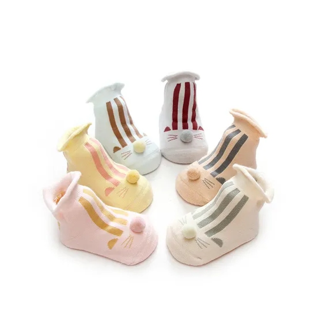 Wholesale Custom Novelty Children Baby Kids Unisex Cotton Short Socks