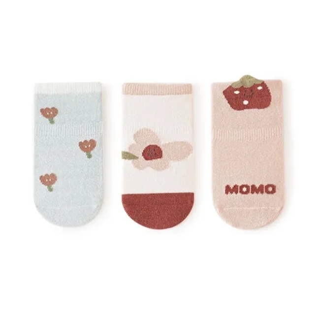 Factory Customization Baby High Elastic Indoor Socks Baby Cartoon Printed Anti Slip Socks Cotton Crew Socks for Baby