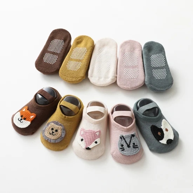 Autumn&Winter Thickened Floor Socks Children′s Cartoon Accessories Binding Non Slip Learning Baby Shoes Slipper Kids Socks