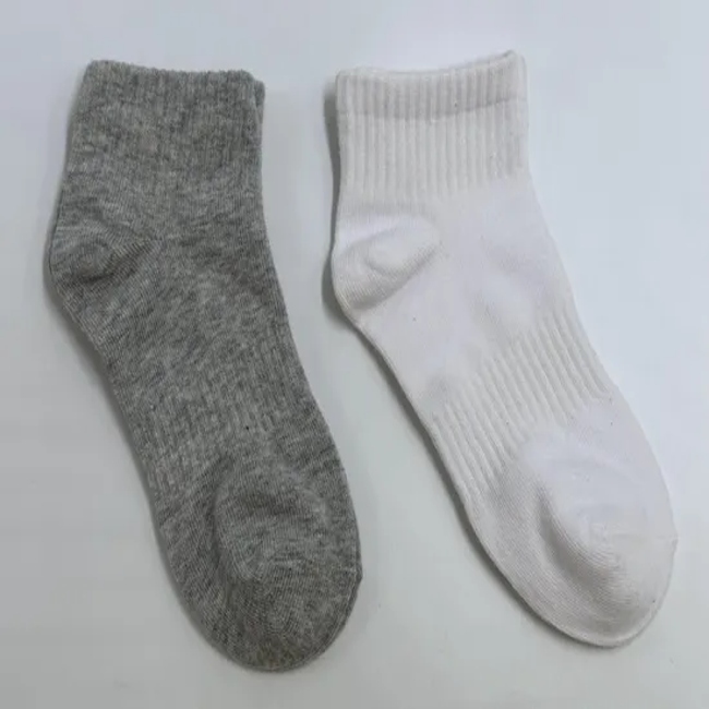 Unisex Custom Baby Children Kids Wholesale Novelty Cotton Short Ankle Plain Arch Sport Socks