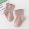 Wholesale Plain Color Free Sample Cute High Quality Cotton Soft Baby Socks Trampoline Socks for Baby