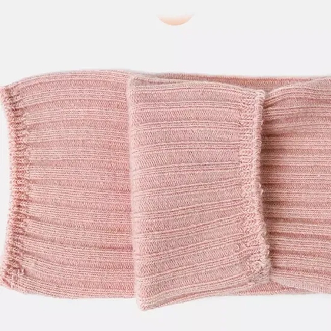 Simple Style Plain Color Cotton Baby Unisex Boys and Girls Anti Slip Newborn Kid Knit Indoor Socks