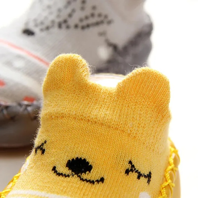 New Baby Cartoon Walking Anti Slip Shoes Room Grip Socks Years Old