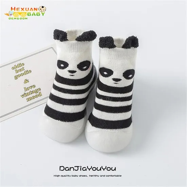 Animal Baby Shoes Sock Soft Non Slip Kids Floor Cotton Comfortable Socks with Rubber Soft Sole