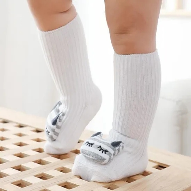 Multi Color Unisex Baby Kids Custom Wholesale Cotton Novelty Plush Toy Socks