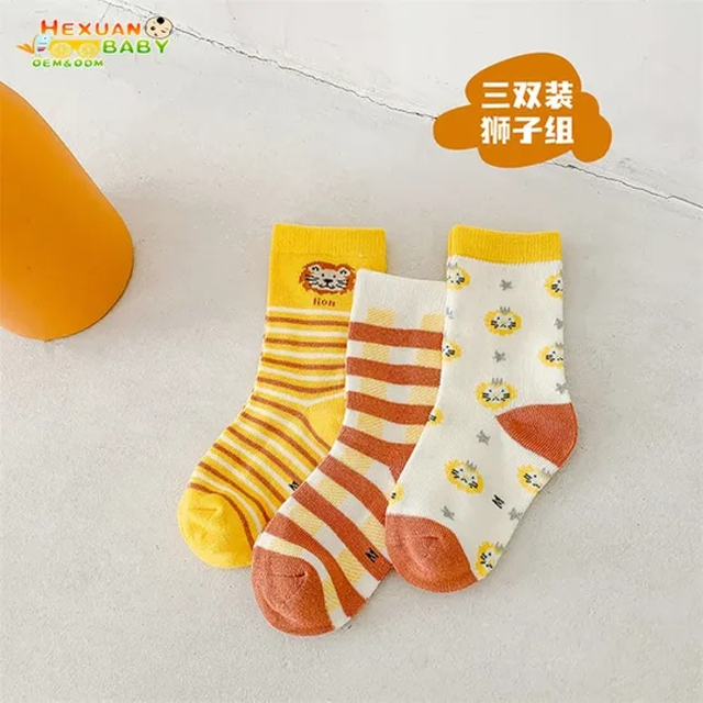 New Baby Kids Soft Cotton Socks Boys Girls Baby Cute Cartoon Warm Fashion Sport Socks Spring Autumn Gift Pairs/Set