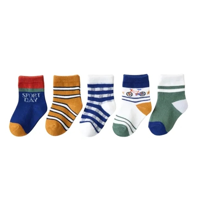 Anti Bacterial Breathable Skin Friendly Babies Fashion Lovely Cute Cotton Ankle Crew Soft Little Sock