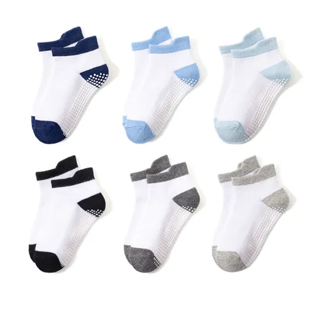 Custom Baby Socks Non Slip Dots Breathable Casual Fashion for Newborn Boys