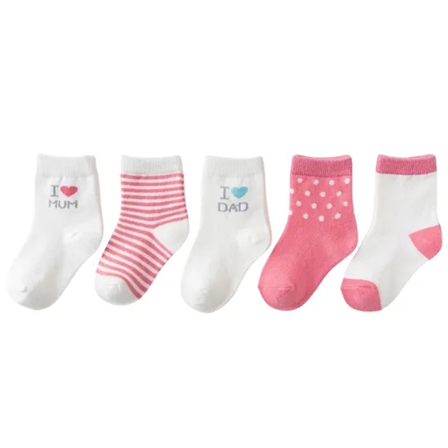 Anti Bacterial Breathable Skin Friendly Babies Fashion Lovely Cute Cotton Ankle Crew Soft Little Sock