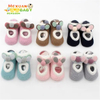 Custom Soft Comfortable Cute Animal Shape Warm Soft Coral Fleece Fuzzy Baby Shoe Socks