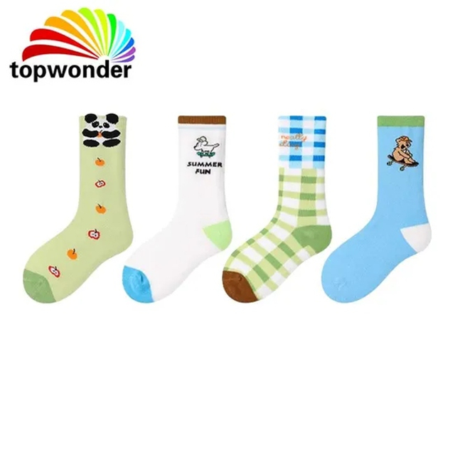 Customize All Designs of Cotton Knee High Sock, Striped Sock with Embroidery Logos in Many Colors, Sizes and Material