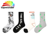 Customize All Designs of Cotton Knee High Sock, Striped Sock with Embroidery Logos in Many Colors, Sizes and Material