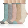 2025 Custom Logo Warm Thermal Fuzzy Terry Socks Winter Fluffy Women Socks
