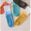 Wholesale Customization Cotton Silicone Dots Tie Dye Pilates Women Yoga Crew Socks