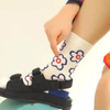 High Quality Fashion Women Crew Flower Slouch Tutu Socks