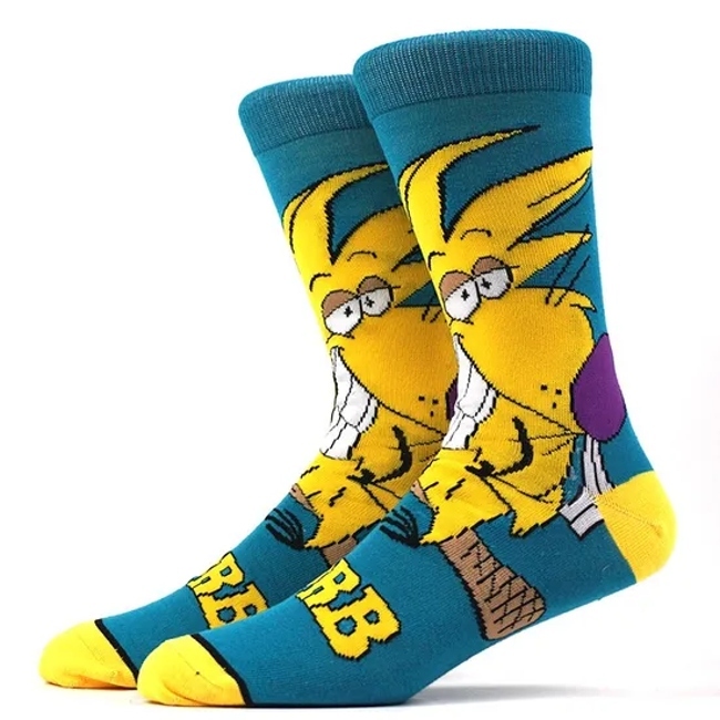New Arrival Anime Women Men Socks Long Socks Men Knee-High Cosplay Crew Adult Personality Hip Hop Harajuku Funny Socks