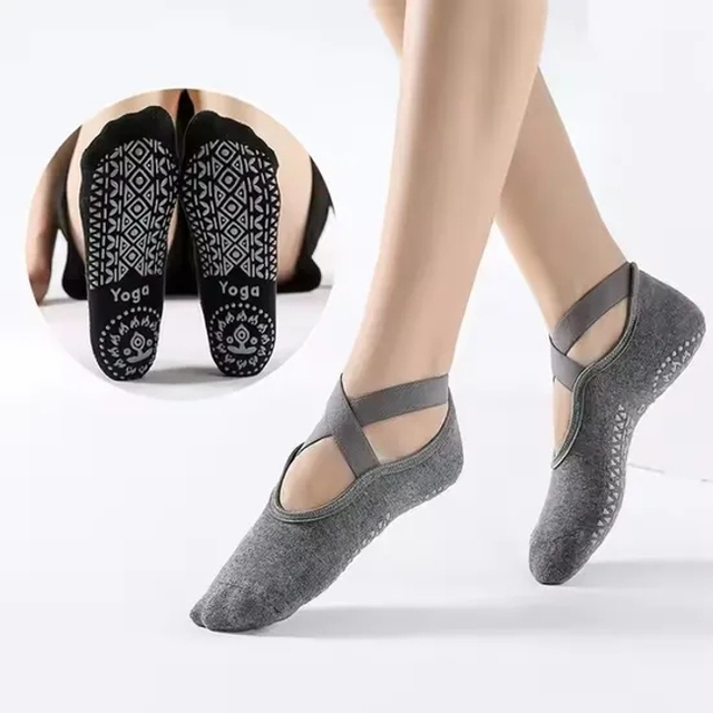 Customized Grip Compression Wholesale Women′s Men Ankle Dance Crew Non-Slip Cotton Yoga Sport Sock