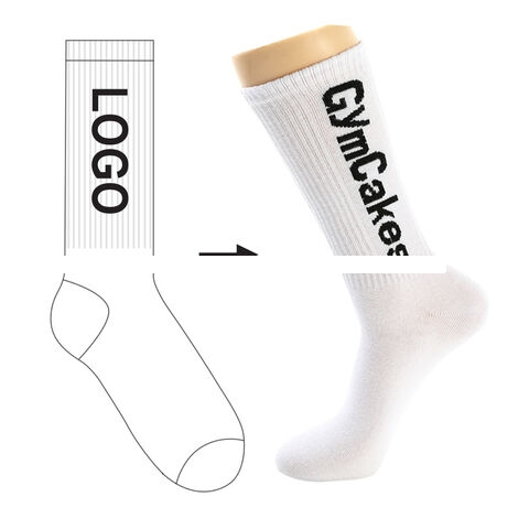 Wholesale Custom Logo Unisex Cotton Crew Football Socks Soccer Sports Socks Women Men Basketball Socks