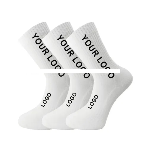 High quality socks blank white black acrylic crew sock breathable socks unisex