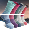 Winter Thick Merino Wool Thermal Durable Warm Cushion Hiking Socks Women Crew Socks for Running Outdoor Walking Trekking