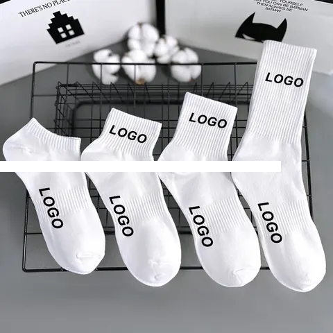 Manufacturer OEM Solid Color Design Custom Your Own Logo Cotton Unisex Athletic Cycling Gym Terry Men Sport Socks