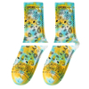 Factory Price Top Quanlity Tie Dye Pure Cotton Colourful Crew Women s Socks Sports Socks For Women
