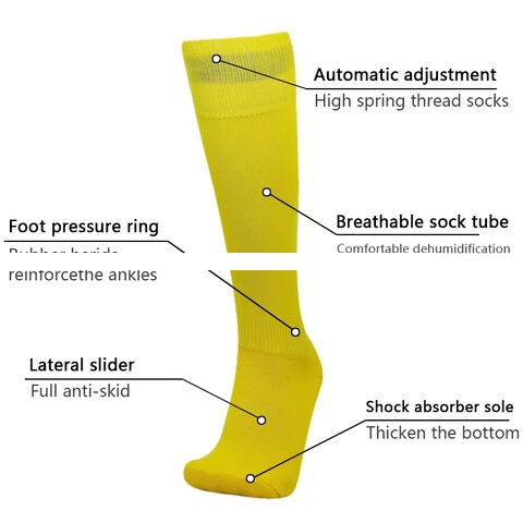 Hot Selling Custom Design Football Socks Solid Color Casual Fashionable Style for Youth
