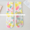 Spring And Summer Tie Dye Socks Pure Cotton Non slip Yoga Grip Socks Fitness Sports Socks