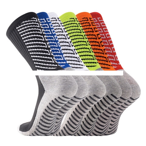 Various Styles Colors High Anti Slip Knitted Football Socks for Youth Breathable for Daily Training Fast Delivery
