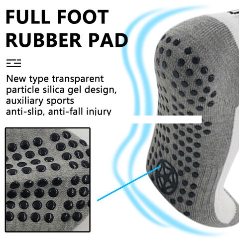 Breathable Soccer Socks with Silicone Grips Ankle Support Moisture Wicking