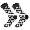 Hot Black White Check Waterproof Socks Non slip Waterproof Sports Custom Design Socks Beach Diving Socks
