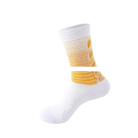 Men s mid length breathable mesh quick drying pure cotton fashionable sports socks