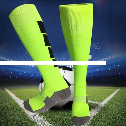 Thickened terry cloth professional athletic sock custom made football team printed logo sweat absorbent long sport socks