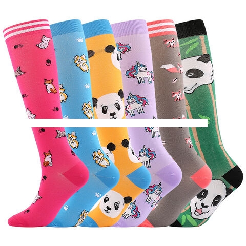 Wholesale Top Quanlity Cartoon High Tube Running Football Socks Compression Socks Unisex Sprots Socks