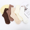 Socks Women′s Solid Color Bubble Mouth Twisted Dark Flower Socks Student Japanese Sweet Stacked Socks MID-Calf Socks