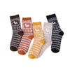 Autumn and Winter New Socks Women′s MID-Calf Socks Snowman Double Needle Double Road Thickened Warm Rabbit Wool Socks