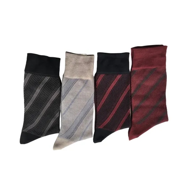 Antibacterial Soft Breathable High Elastic Mercerized Cotton Value Business Men Ankle Crew Socks
