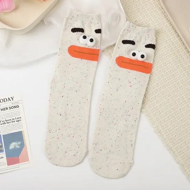 Winter Rolled Edge Short Socks Cute Socks Women Fresh Winter Wooden Ear Edge Female Socks Student Socks