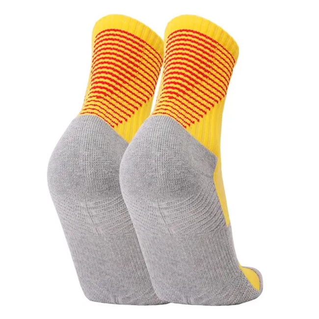 Customized MID Length Football Socks, Towel Soles, Cotton Soles, Anti Slip Strips, Thickened Sports Socks, Training Socks