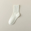 Broken Hole Socks Women Summer Thin MID-Calf Socks Beggars Street Trend White Stripe Ladies Stacked Socks