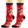 Christmas Socks Snowman Santa Cartoon Holiday Socks Adult Stocking