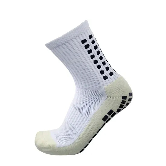 Custom Men Soccer Socks Crew Football Grip Sports Rubber Socks Anti Slip