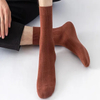 Men′s Solid Cotton Bamboo Viscose Casual Socks Uniform Office Business Leisure Socks for Man
