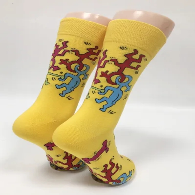 Cotton Socks with Custom Designs Animal Pattern Man Socks