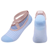 light customization Women Pilates Socks Breathable Cotton Silicone Anti-Slip Lace Bandage Backless Sprots Fitness Ballet Dance 