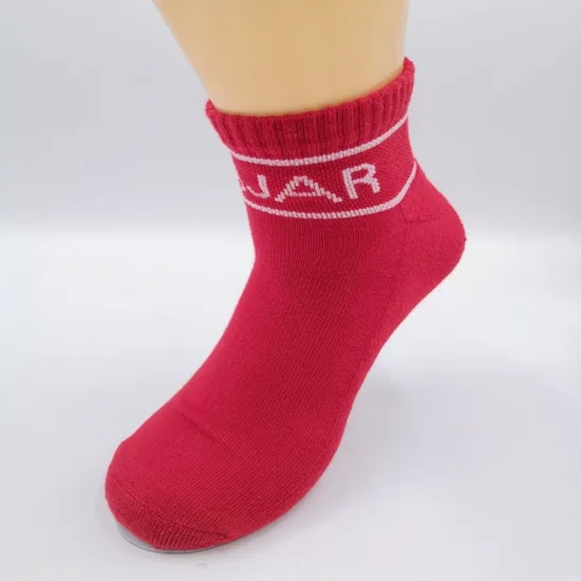 Wholesale Custom Logo 3D Print Cotton Sport Socks Ankle Men Athletic Socks Cotton for Football Soccer
