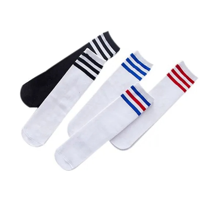 AI-MICH Factory Solid Color Crew Pile Wholesale Women Cotton Street Girls School Sports Socks