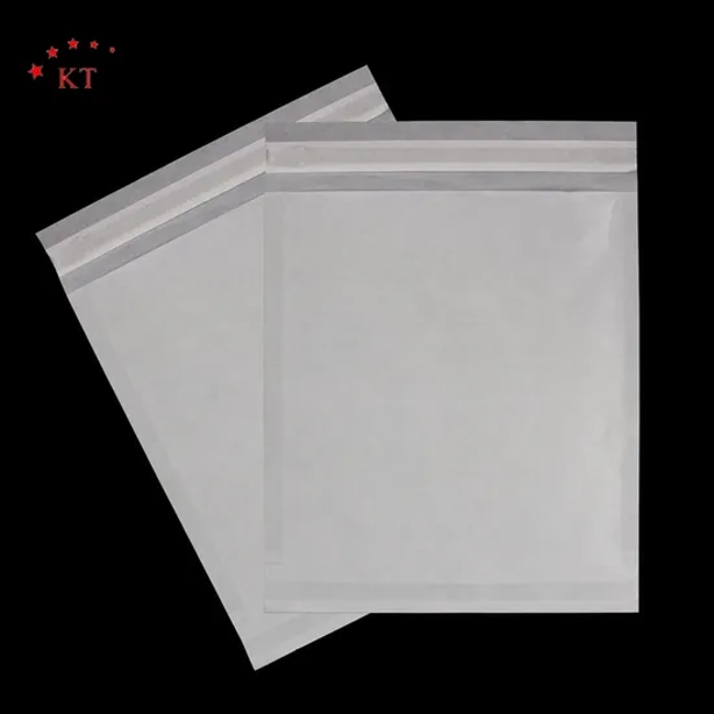 Factory Food Grade Small Business White Transparent Wax Glassine Paper Bags