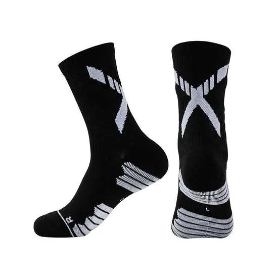 High Quality Custom Logo Men Compression Sports Basketball Socks