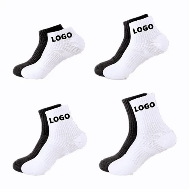 Bulk Wholesale OEM/ODM Men Women Grip Basketball Crew Compression Football Soccer Sweat-Absorbent Ankle Anti-Bacterial Custom Cotton Nylon Sports Socks